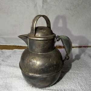 VTG LG Balfour Silverplate Pitcher Teapot Patina Intact